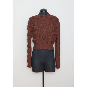 Zara Size S Brown Knit Sweater